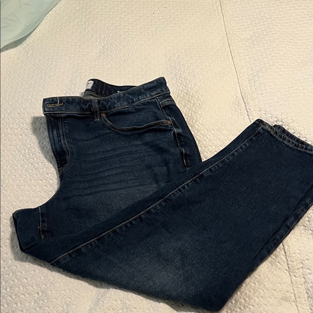 Lane Bryant Dark Blue Boyfriend Jeans